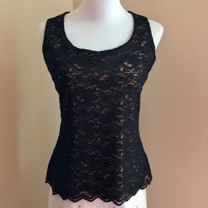 Coldwater Creek - Scoop Allover Lace Tank S (6/8)